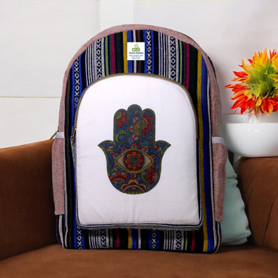 green basket Colorful Tribal Versatile Canvas Daypack for Everyday Use 25 L Trolley Laptop Backpack(Multicolor)
