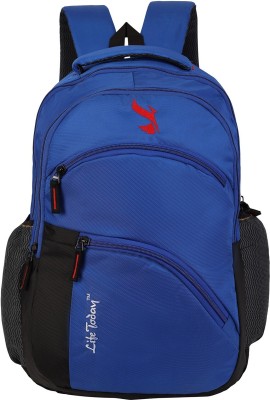 Life Today 15.6 Inch Laptop Backpack Royal Blue bags 38 L Laptop Backpack(Blue, Black)