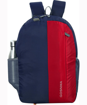 GOSNMA Backpack 1011 Small 25 L DayPack BagPack For Daily Routin 25 L Laptop Backpack(Blue, Red)