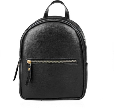 TEZONE backpack leather look black_10_10 5 L Backpack(Black)
