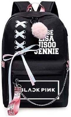 HouseOfCommon Black pink 100 L Backpack(Black)