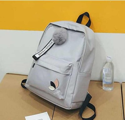 Dowet Backpack Cute Style Female Student_4 20 L Backpack(Grey)