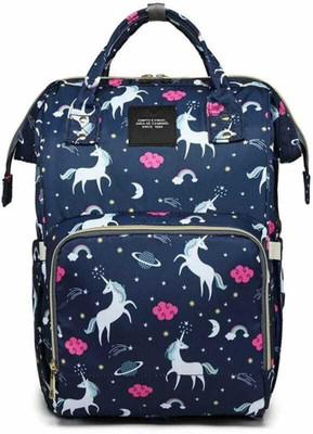 NAVRANGI Unicorn Multifunction Travel Back Pack Maternity Baby Changing Bag. 12 L Backpack(Blue)