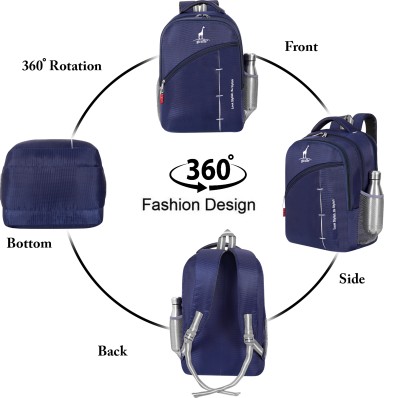 Giraffe BP_Casual Backpack 35L, 2 Main CompartmentsFront Pocket, 35 L Backpack(Blue)