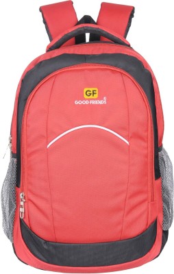 GOOD FRIENDS Waterproof college 30 L Laptop Backpack(Red)