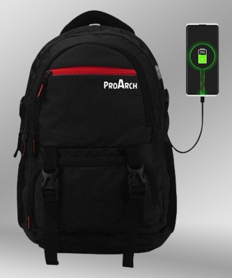 TrueHumaan ASHPER Unisex with USB Port and Rain Cover With 1 Year Nationwide Warranty 40 L Laptop Backpack(Black)