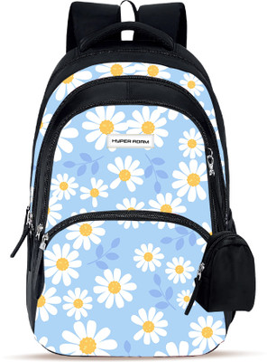 Hyper Adam School Bags For Kids Casual College Bags For Boys & Girls With Extra Pouch 35 L Backpack(Black, Multicolor)