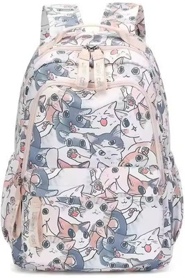 khatushyam collection A_MODEL3-GRY-_abc 35 L Backpack(Blue, Grey)