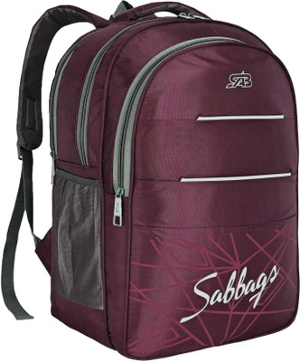 SAB Lightweight & Durable Bag School College Laptop Bag with Organizer 45 L Laptop Backpack(Maroon)