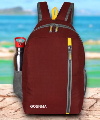 GOSNMA Casual Bag Tourister Water Resistant Tuition Picnic Daypack(1021) 22 L Laptop Backpack(Maroon)