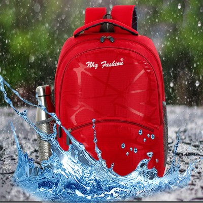 NHQ FASHION spacy backpack 5th to 10th class casual college waterproof school bags 35 L Laptop Backpack(Red)