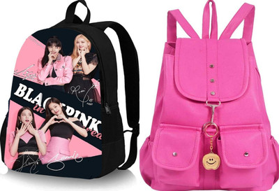 Shishtha A_DGTL-028_@@_1PC & PNK-4PKT-BACKPACK-SINGLE_abc 30 L Backpack(Black, Pink)