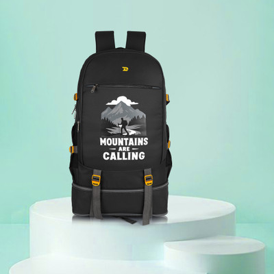 DRYLENDS TREK M Check-in Travelling Travel Backpack For Sport Camping Hiking Trekking Bag Men 68 L Backpack(Black)