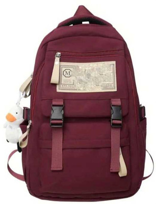 WALSON Trendy Kawaii Backpack For College or School Backpack | Standard Backpack 30 L Backpack(Maroon)