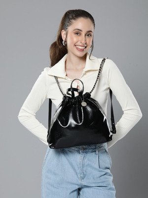 Mast & Harbour Women Backpack 23 L Backpack(Black)