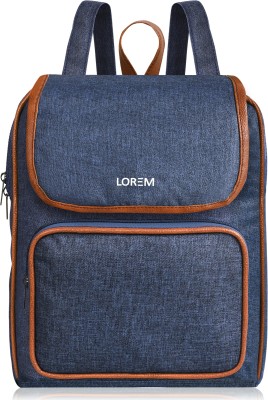 LOREM Small 6.19L College, Office, Travel Shoulder BackPack For Women & Girls BP06 Waterproof Backpack(Blue, 6.19 L)