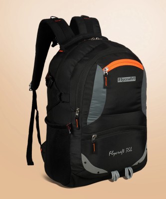 Flycraft simn.1552/1 orange black office travel 35 L Backpack(Orange, Black)