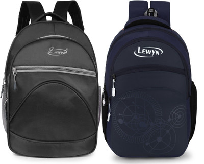 LEWYN Casual for Office/School/College /Unisex travel Waterproof Bag 32 L Laptop Backpack(Blue, Black)