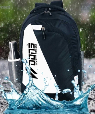 facto men and women for school bag college bag 35 L Laptop Backpack(White, Blue)