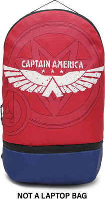 BEWAKOOF Captain America 10 L Backpack(Red)