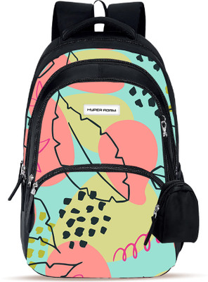 Hyper Adam School Bags For Kids Casual College Bags For Boys & Girls With Extra Pouch 35 L Backpack(Multicolor)