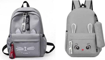 Zenvault Trendy Casual College Backpacks, Designer School/College/Picnic Bag 12 L Backpack(Grey)