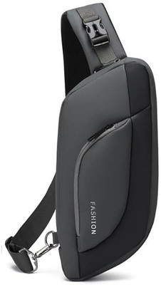 VPYXEN Waterproof Polyester Slim Unisex Crossbody Sling Bag 6 L Backpack(Black)