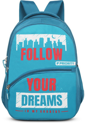 Priority Polyester Magnet 003 Printed College 30 L Backpack(Blue)