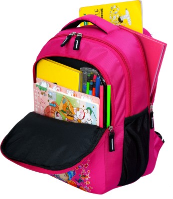 liger Kids Star Print Stylish /Picnic/Tuition/School Backpack for Child (3-9 Yrs) 25 L Backpack(Pink)