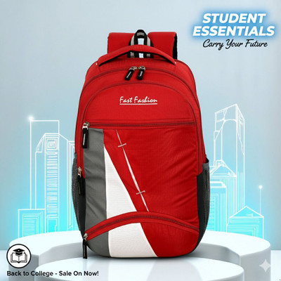 Softmax 30L Laptop Backpack Medium Bagpack school college laptop travel bag office bag 30 L Laptop Backpack(Red)