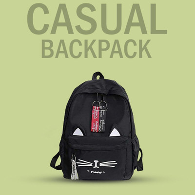 Shishtha Stylish girls and women handbag 20 L Backpack(Black)