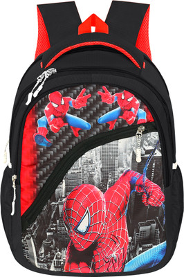 FLYHIGH school bag for KG and from 1st to 4th class Waterproof School Bag 30 L Backpack(Black)