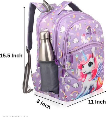 HINEX BAGS Trendy School Bag for Kids | Durable Backpack with Multiple Compartments 25 L Backpack(Pink)