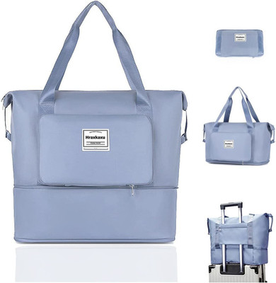 Smartcraft 30L Bagpack Foldable Travel Bag Foldable Travel Duffle Bags-Blue Duffel Without Wheels