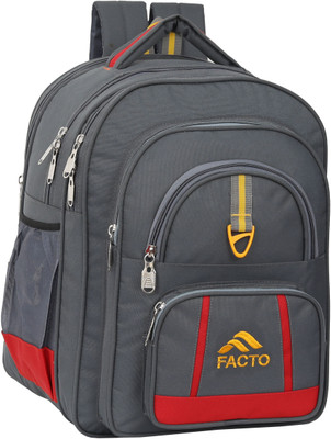 facto 70 L Backpack Stylish Waterproof School bag 6th to 10th Class men&women 70 L Backpack(Grey, Red)