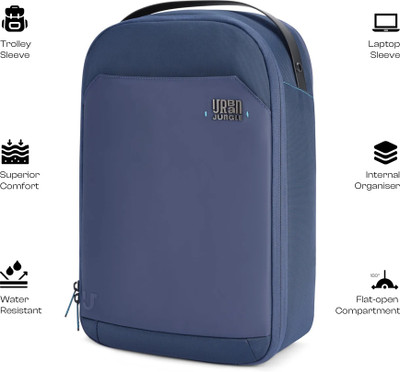 Urban Jungle by Safari Downtown 18 L Laptop Backpack(Blue)