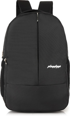 PLAYYBAGS school bag stylish durable spacious trendy 25 L Laptop Backpack(Black)