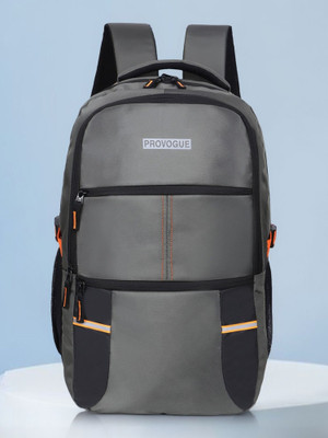 PROVOGUE Unisex Spacy with Rain cover and reflective strip 35 L Laptop Backpack(Grey)