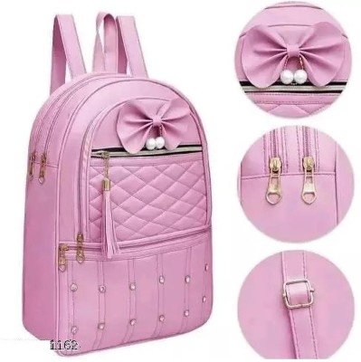 EVOLIC Small 15 L Backpack Small 15 L Backpack New Trendy Fashionable Backpack & Girl 15 L Backpack(Pink)