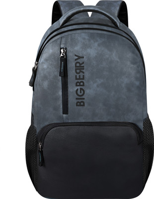 BIGBERRY NEWAGE 28 Ltrs genuine PU Backpack with Multiple Compartments & organiser 28 L Laptop Backpack(Blue)