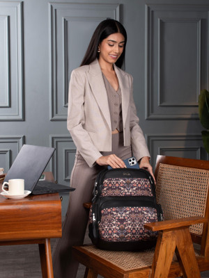 ZOUK Kashmir Blooms Consultant Backpack 18.7 L Laptop Backpack(Multicolor)
