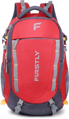 FIRSTLY Hike Travel Laptop Waterproof Bag 40 L Laptop Backpack(Red, Grey)