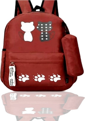 ARK FASHION Backpack 17 L Backpack(Maroon)