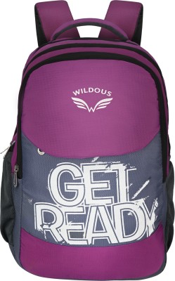 WILDOUS Explorer 15.6'' Laptop Bag With Raincover |Travel|Office|College|Unisex 32 L Laptop Backpack(Pink)