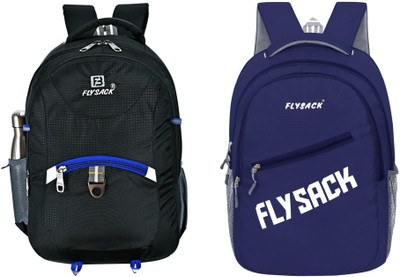 FLYSACK Everyday Versatile Casual Durable Stylish Multi-Purpose Classic Backpack 35 L Backpack(Black, Blue)