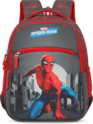 Priority 16 inch Hersheys 002 Marvel Spiderman Printed Grey 27 L Backpack(Grey)
