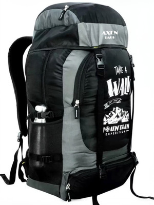 Axen Large Laptop Backpack Water Proof Mountain Rucksack Hiking/Trekking/Camping Bag 60 L Laptop Backpack(Grey, Black)