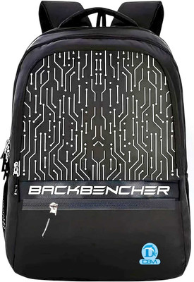 DOLPHINBM DOLPHIN LINER BACKBENCHER 35 L Laptop Backpack(Black)