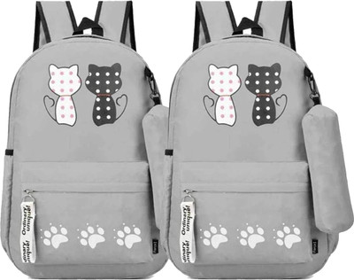 Zenvault Trendy Casual College Backpacks, Designer School/College/Picnic Bag 12 L Backpack(Grey)