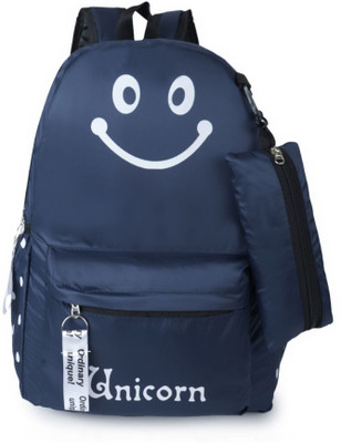 Flyboy Super Attractive And Stylish Always Smile Backpack For college 15 L Backpack(Blue)